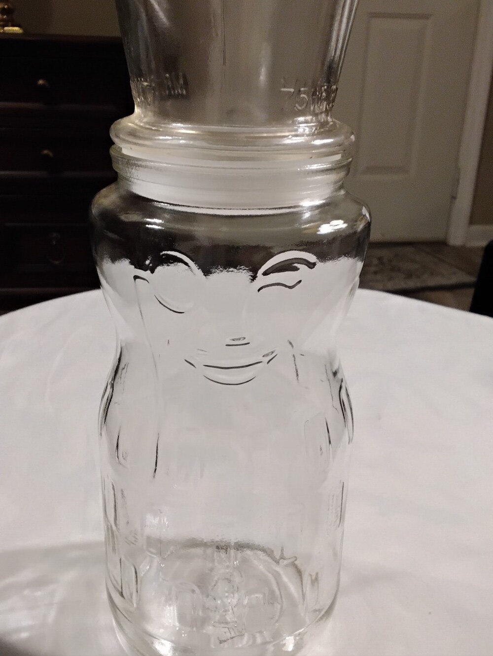 Vintage Mr Peanut's Birthday Glass Jar- 1991